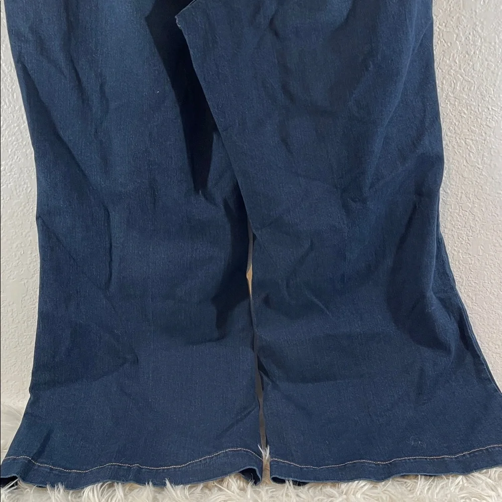Jessica Simpson True Love Wide Leg Trouser Jeans Plus Size 20W Dark Wash NEW - Picture 7 of 15